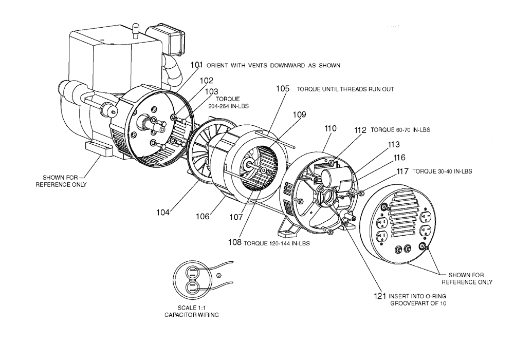 Fig-1 Diagram and Parts List for BS600 Type-1 Porter Cable Generator